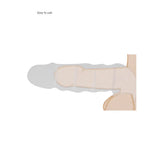 Shots toys flesh pink veined 8 inch penis sleeve - peaches and screams
