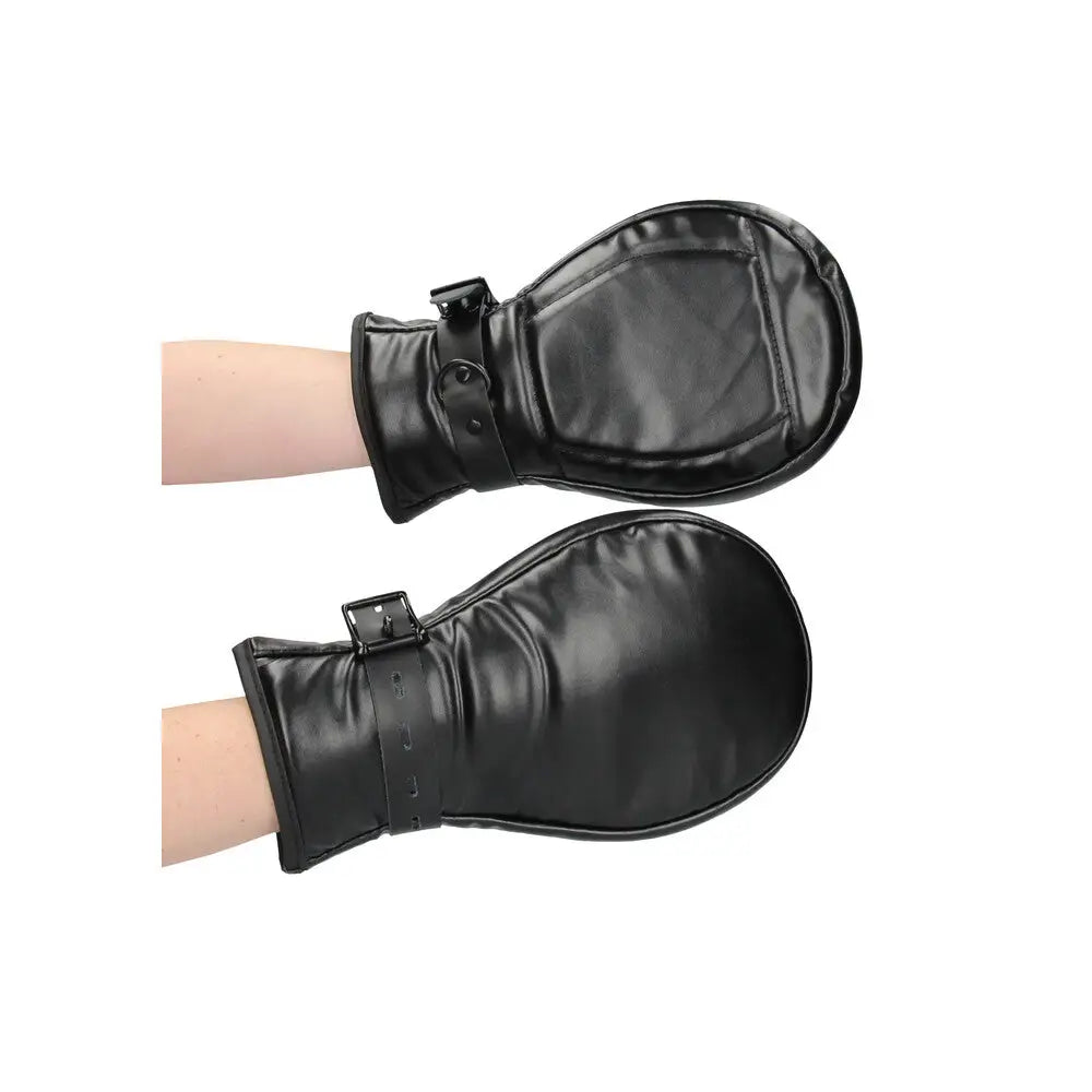 Shots toys neoprene black dog glove mitts for puppy play - peaches and screams