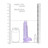 Shots toys purple realistic dildo with suction cup 6.7 inch - peaches and screams
