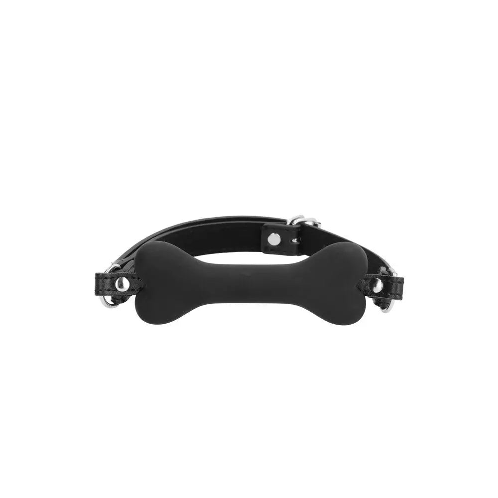 Shots toys silicone bone gag for bdsm pet play - peaches and screams