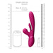 Shots Toys Silicone Pink Rechargeable Thrusting Rabbit Vibrator - Peaches and Screams