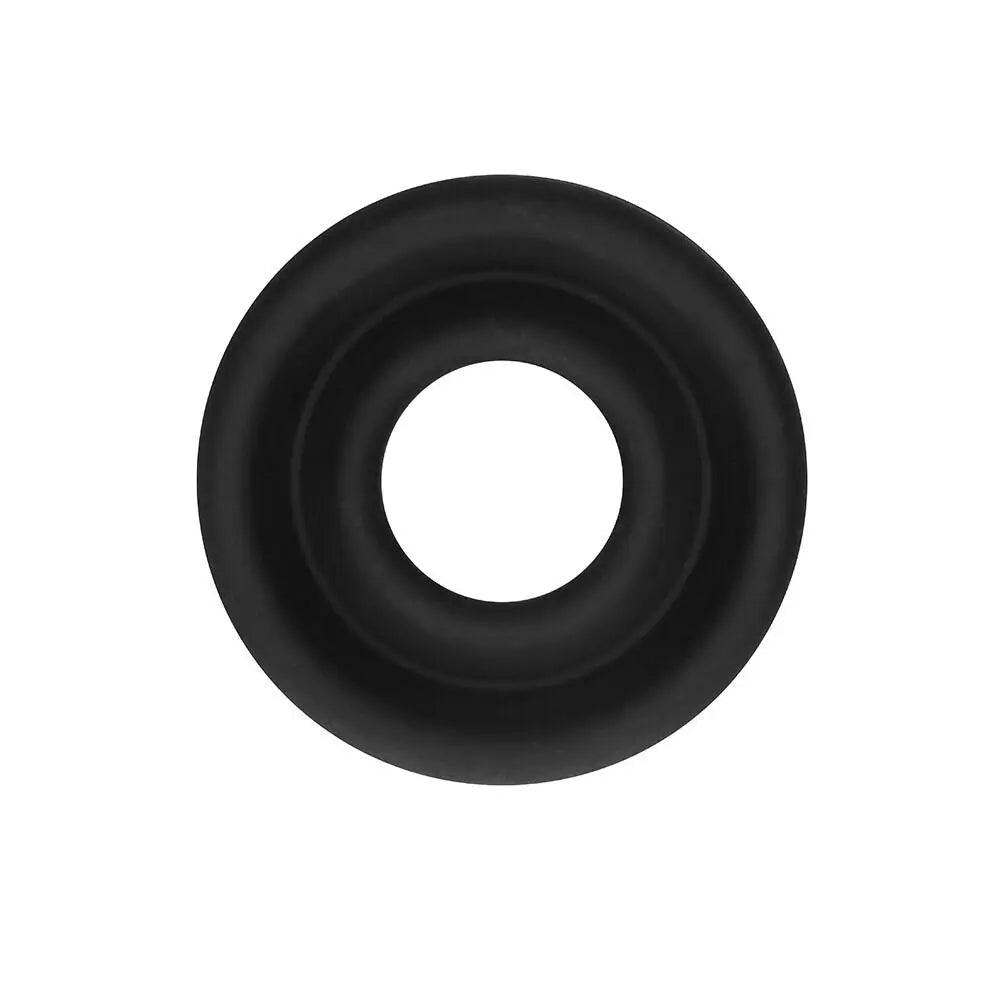 Shots toys stretchy silicone penis pump sleeve in black - peaches and screams