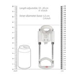 Shots toys white pumped penis extender for girth and length - peaches and screams