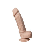 Silexd 7 inch liquid silicone dildo with suction cup - realistic dildos peaches and screams