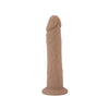 Silexd 8 inch realistic liquid silicone dildo with suction cup - realistic dildos peaches and screams