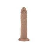 Silexd 8 inch realistic liquid silicone dildo with suction cup - realistic dildos peaches and screams