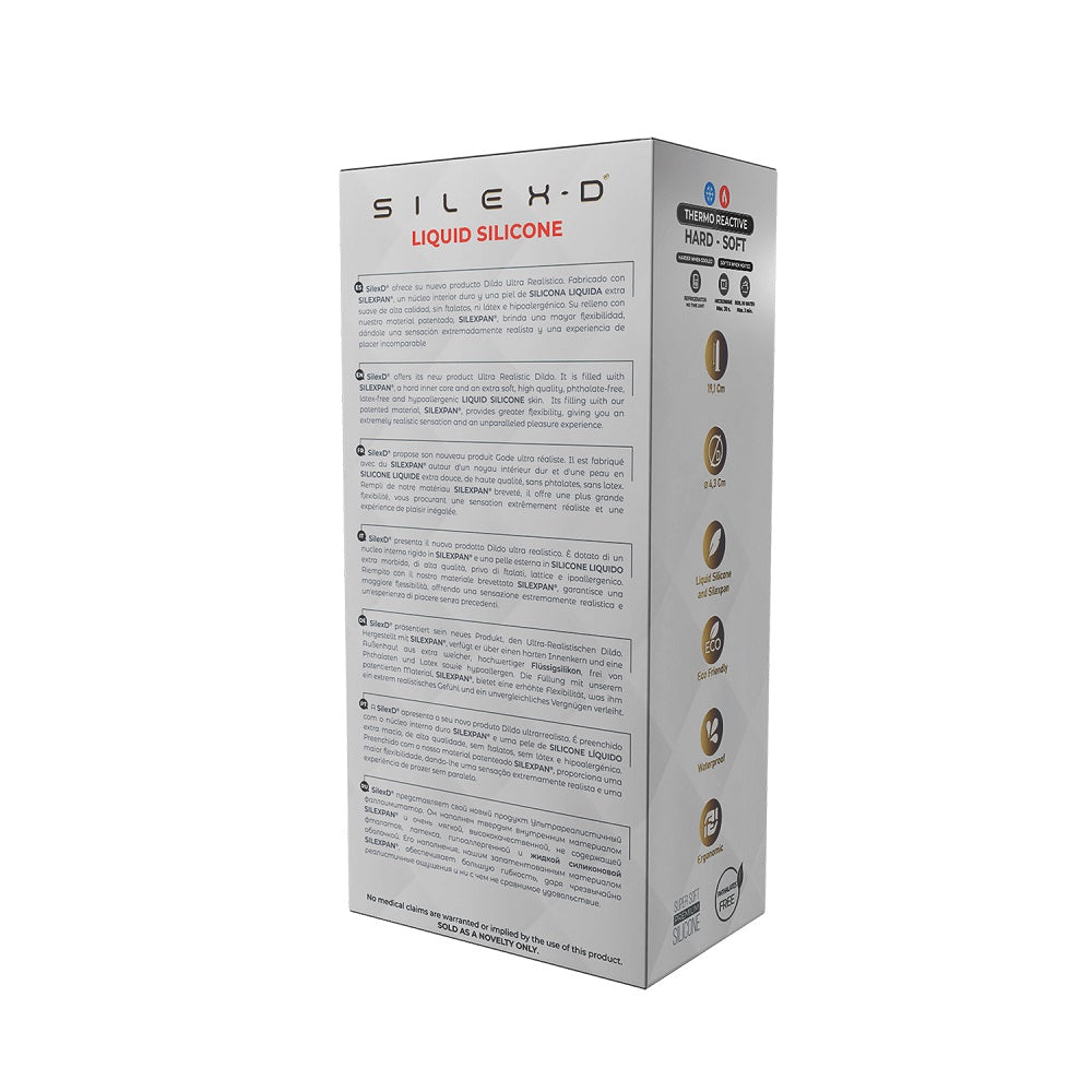 Silexd 8 inch realistic liquid silicone dildo with suction cup - realistic dildos peaches and screams
