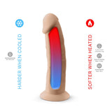 Silexd 8 inch realistic liquid silicone dildo with suction cup - realistic dildos peaches and screams
