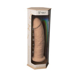 Silexd 9 inch realistic girthy silicone dual density dildo with suction cup - realistic dildos peaches and screams