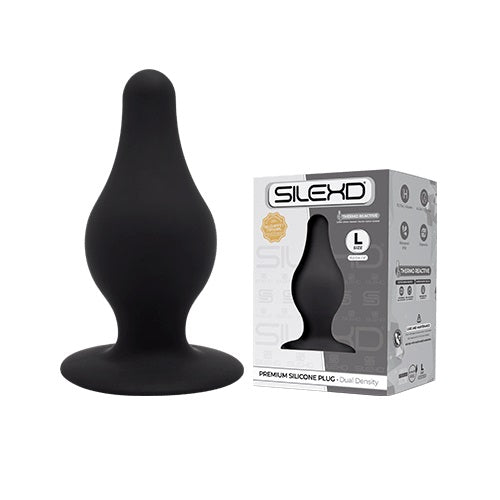 Silexd dual density tapered silicone butt plug large - butt plugs peaches and screams