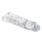 Size matters clear penis extender sleeve 10.75 inch - peaches and screams
