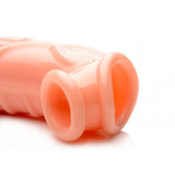 Size matters flesh pink 9 inch realistic veined penis sleeve - peaches and screams