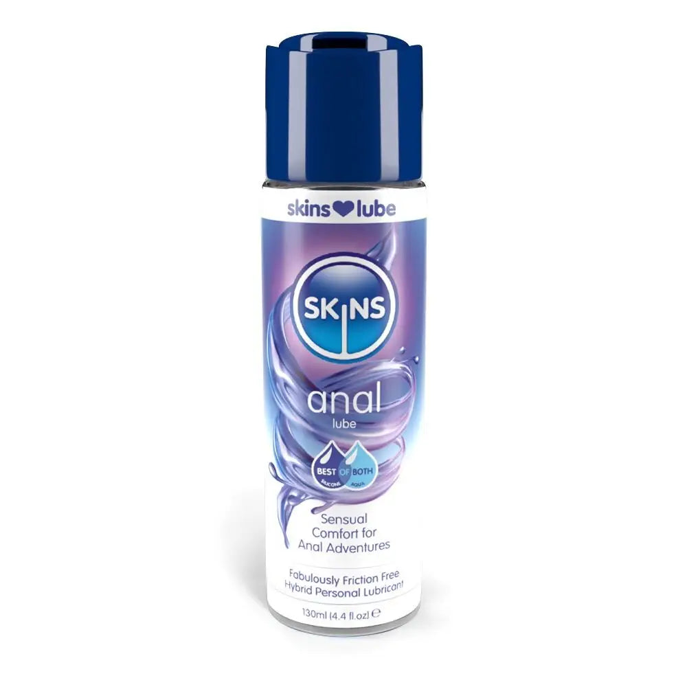 Skins anal hybrid silicone and water based lubricant 130ml - peaches and screams