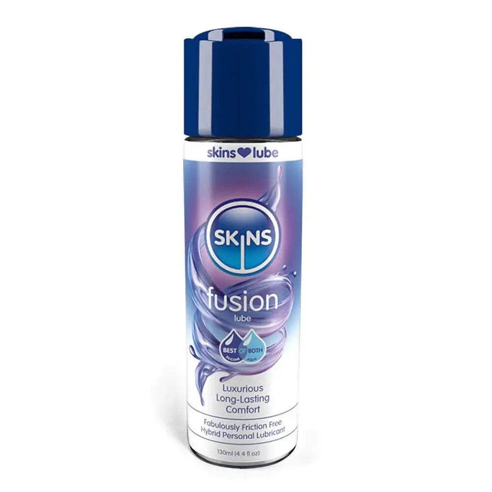 Skins fusion hybrid silicone and water based lubricant 130ml - peaches and screams