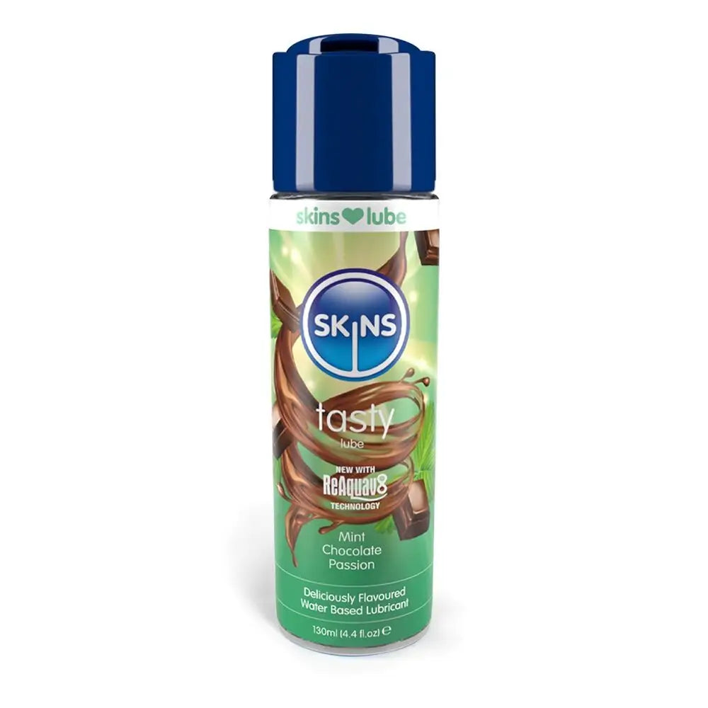 Skins mint chocolate passion water based lube 130ml - peaches and screams