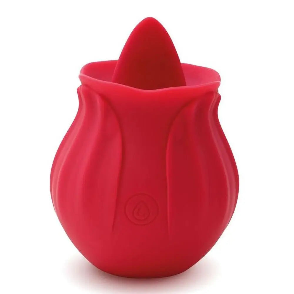 Skins silicone red rechargeable clitoral massager - peaches and screams