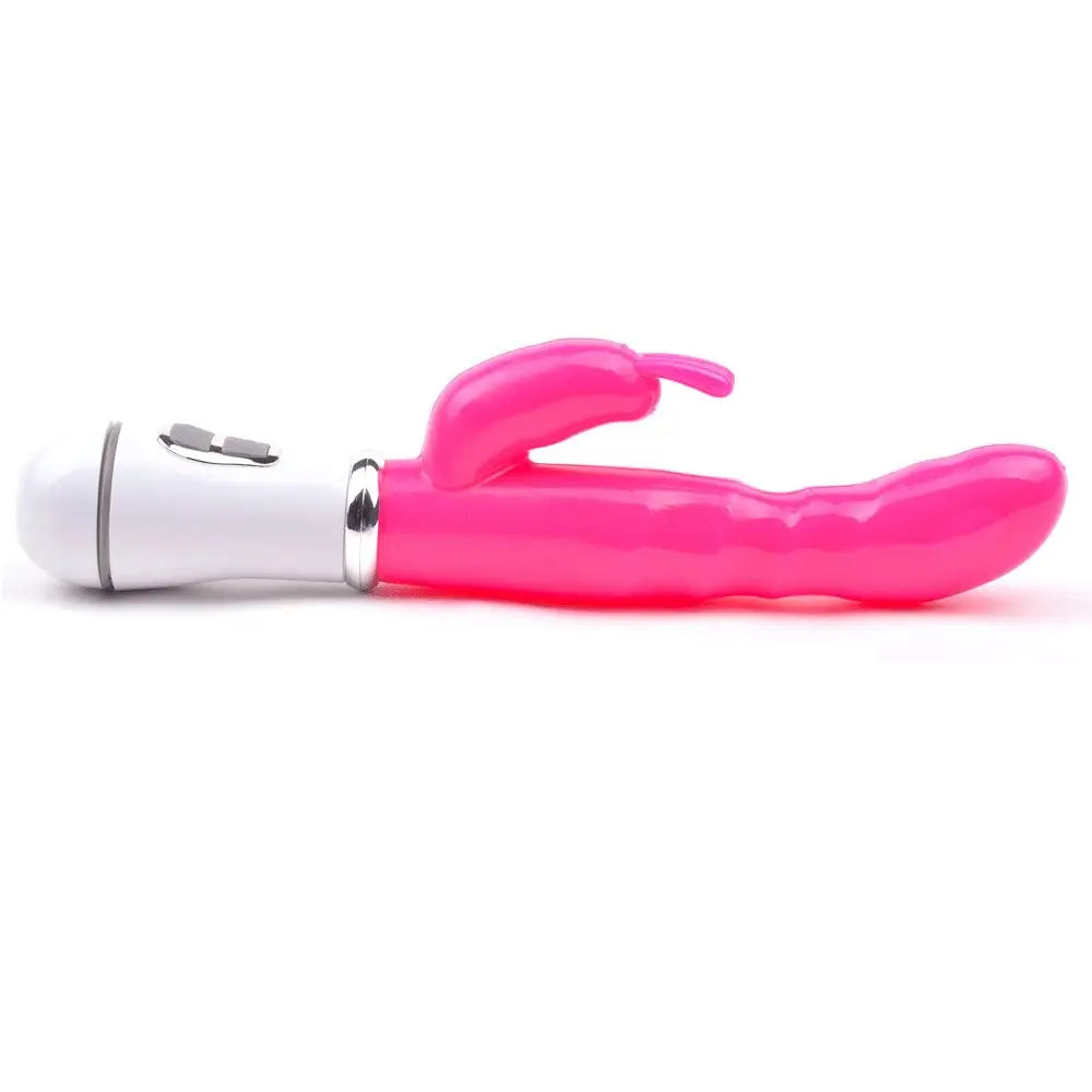 Slim Gspot Twelve Speed Rabbit Vibrator Neon Pink - Peaches and Screams