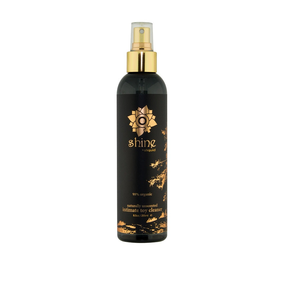 Sliquid shine organic toy cleaner with tea tree oil - lubricant peaches and screams