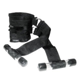 Sportsheets black padded door jam wrist cuff restraints - peaches and screams