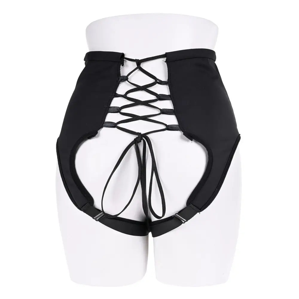 Sportsheets high waisted corset strap on harness - peaches and screams