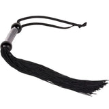 Sportsheets large black rubber flogger crop whip for bdsm - peaches and screams