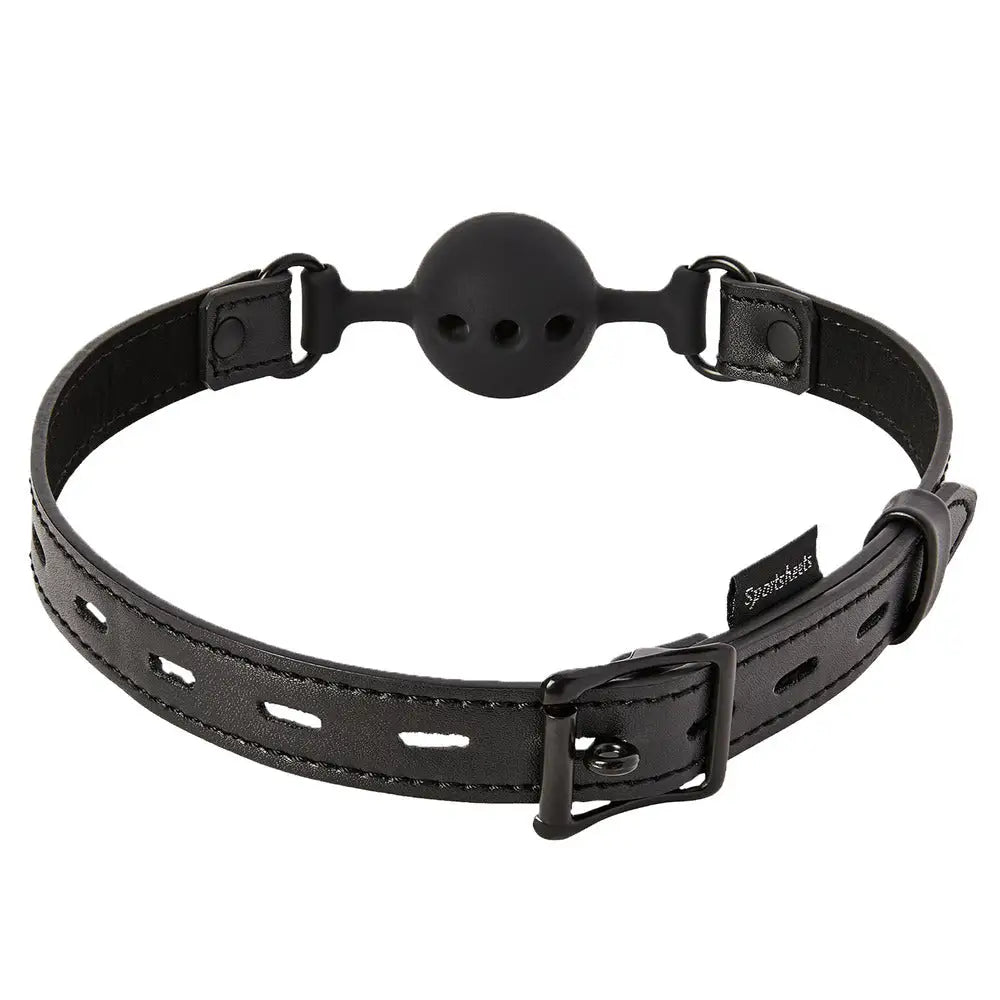 Sportsheets saffron silicone breathable ball gag with buckle - peaches and screams