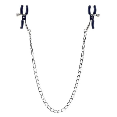 Squeeze And Please Adjustable Nipple Clamps With Chain - Peaches Screams
