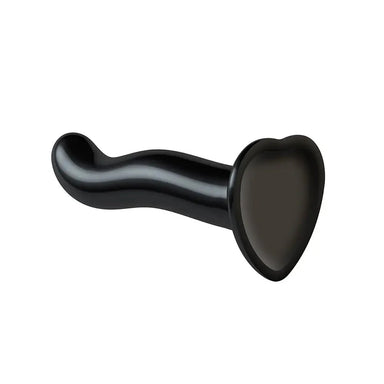 Strap on me Silicone Black Large Curved Strap-on Dildo - Peaches and Screams