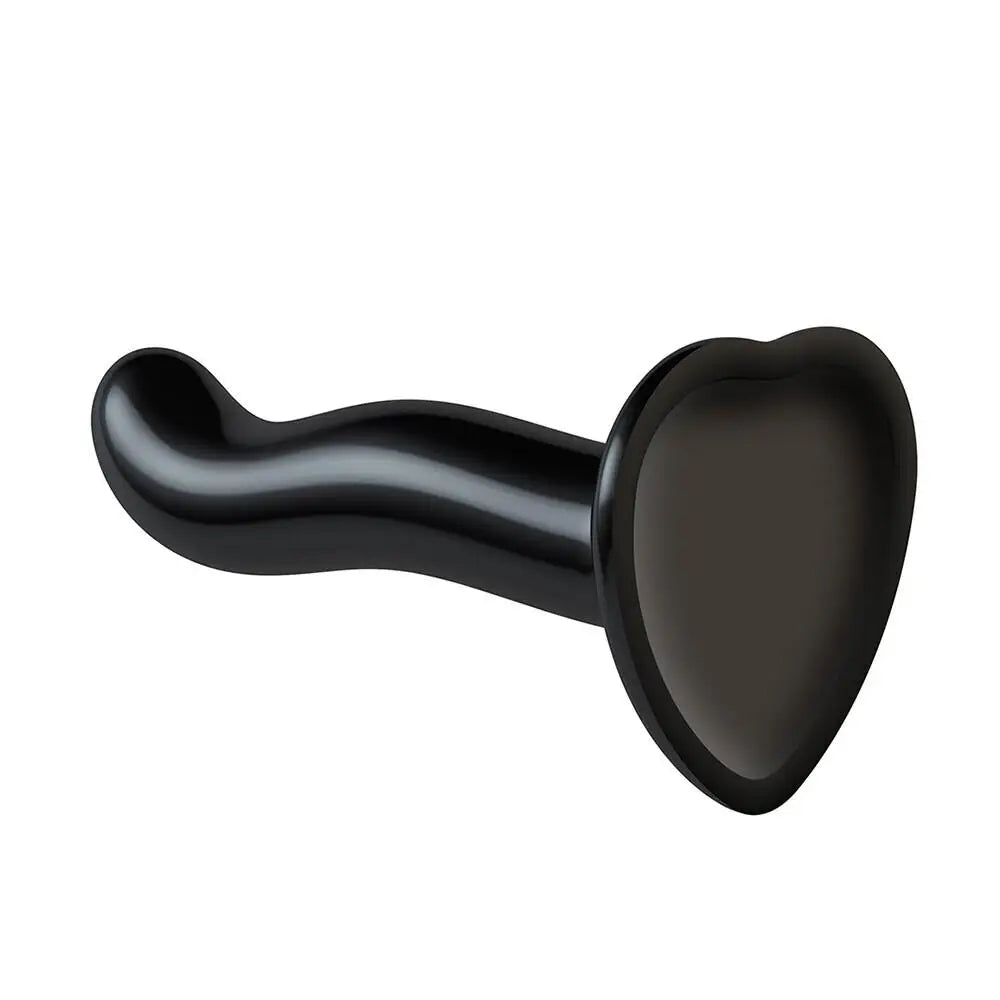 Strap on me silicone black small curved strap on dildo - peaches and screams