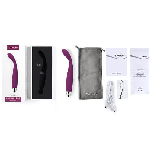 Svakom cici flexible head vibrator violet - g-spot vibrators peaches and screams