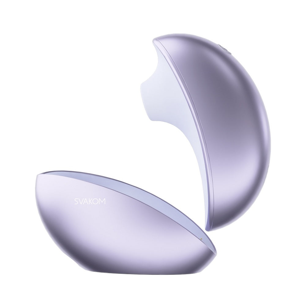Svakom galaxie suction vibrator with mood projector metallic lilac - suction vibrators peaches and screams