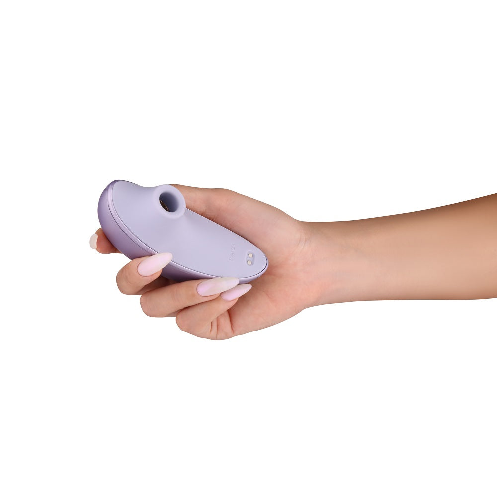 Svakom galaxie suction vibrator with mood projector metallic lilac - suction vibrators peaches and screams