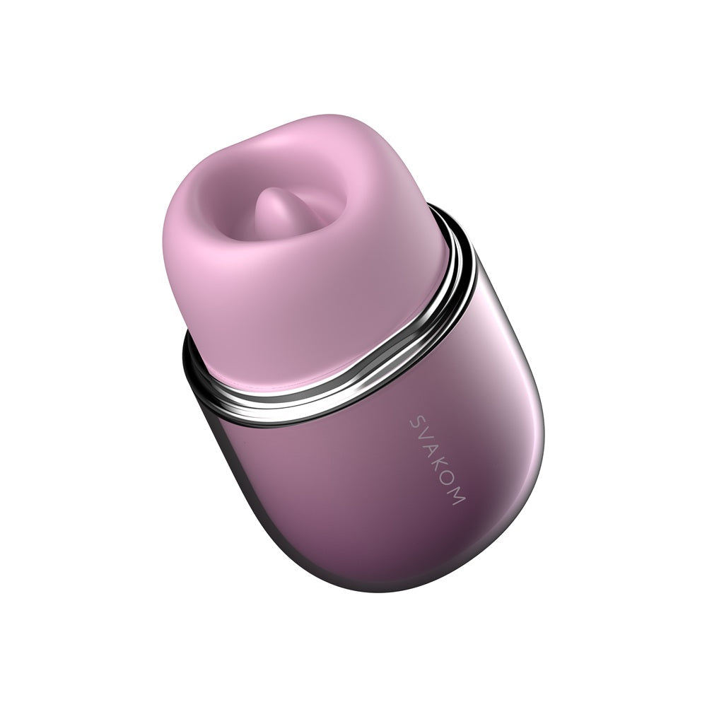 Svakom klitty dual action licking and suction toy - peaches and screams