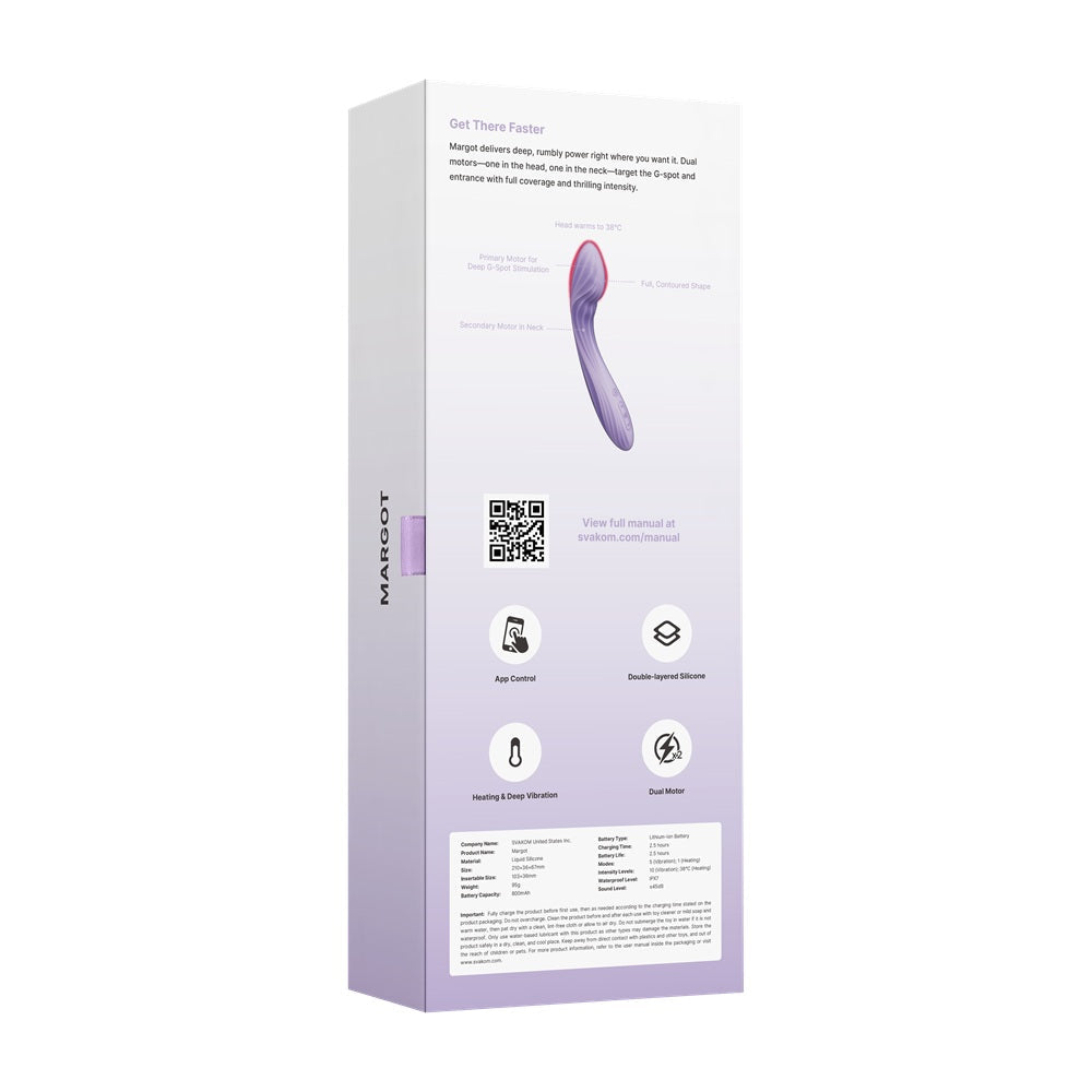 Svakom margot g-spot vibrator lilac svakom app - g-spot vibrators peaches and screams