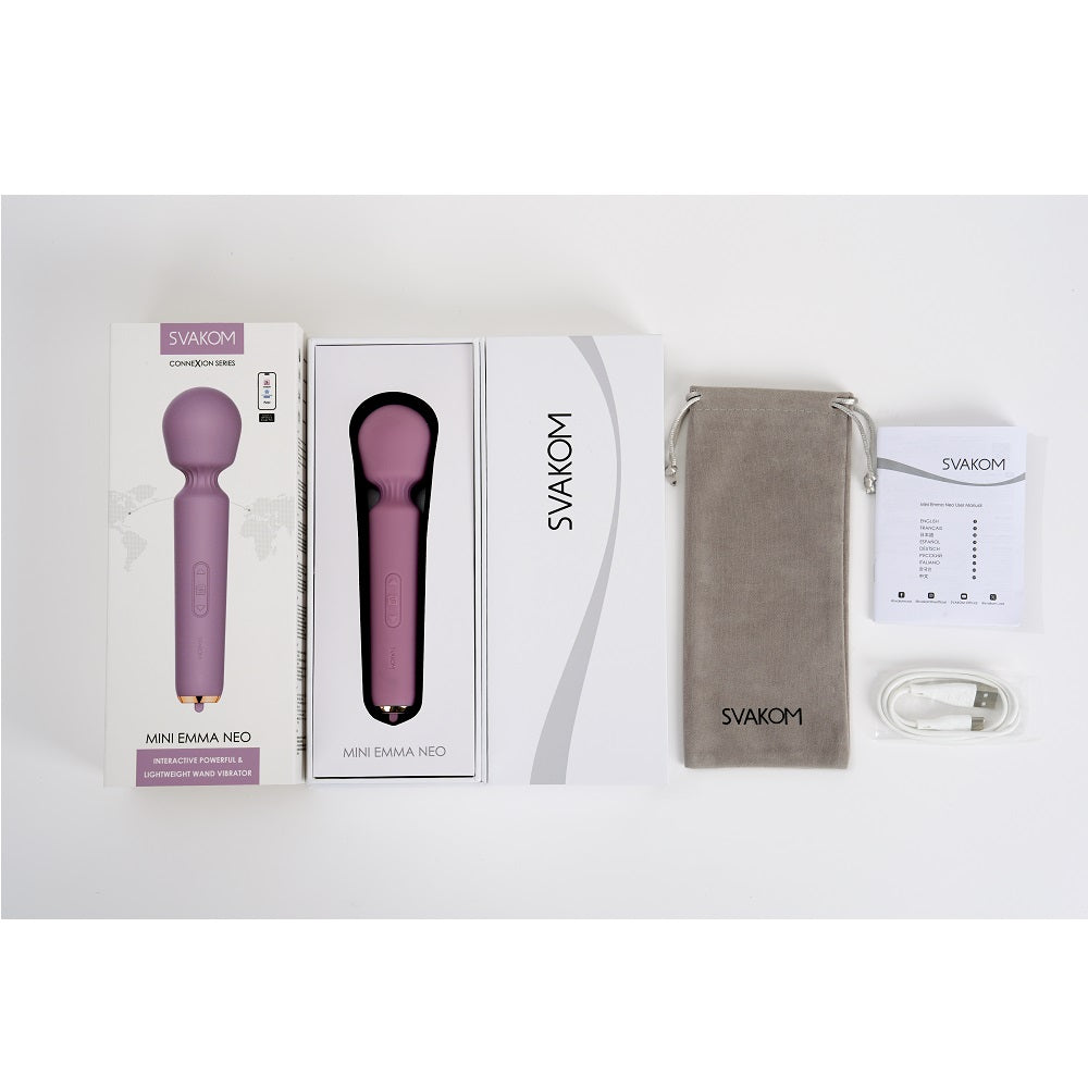 Svakom mini emma neo wand vibrator - wand vibrators peaches and screams
