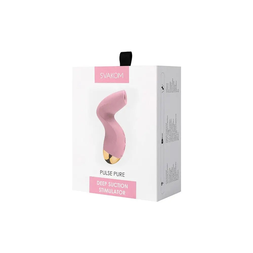 Svakom Silicone Pink Deep Suction Rechargeable Clitoral Stimulator - Peaches and Screams