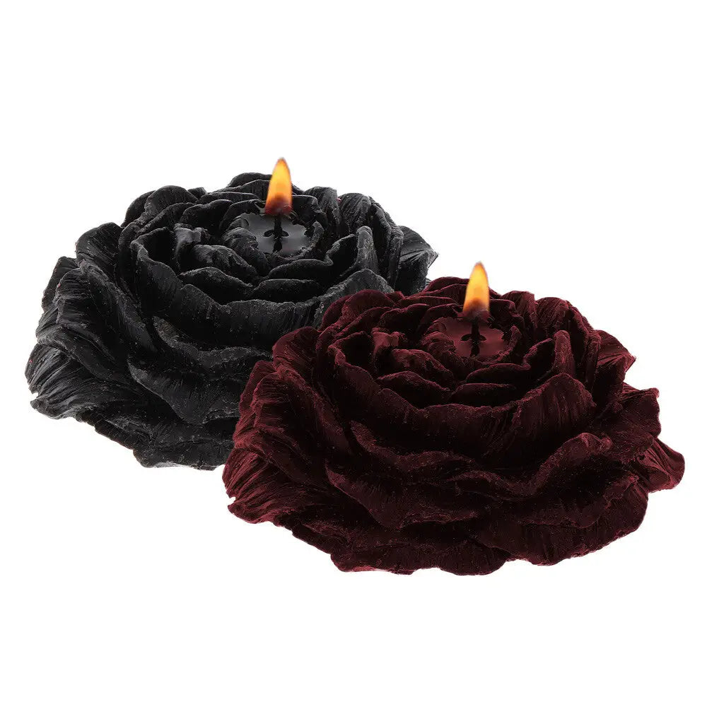Taboom 2 rose and black bondage candles for sensory play - peaches and screams