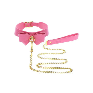 Taboom Malibu Bow Collar and Leash - Peaches and Screams