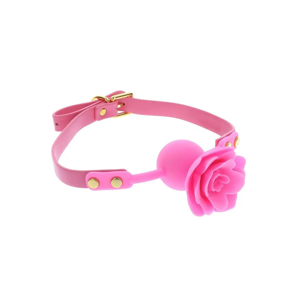 Taboom malibu rose ball gag with adjustable strap - peaches and screams