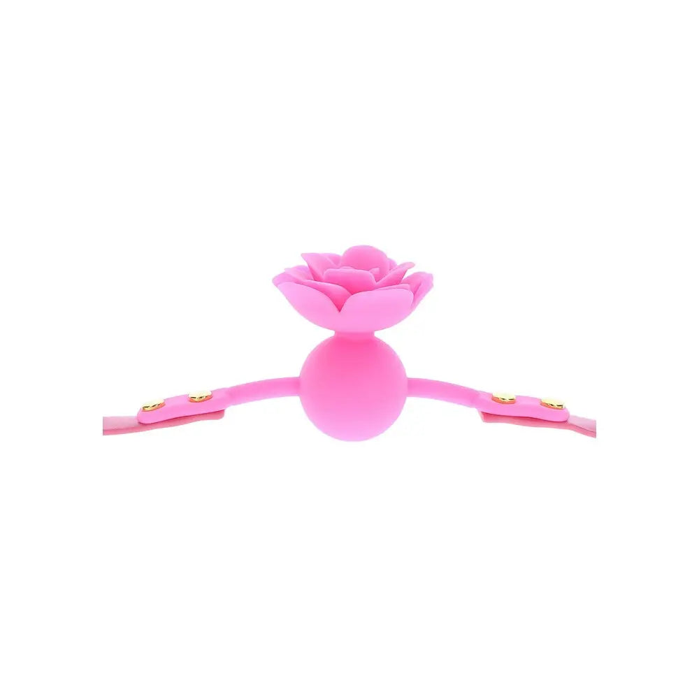 Taboom malibu rose ball gag with adjustable strap - peaches and screams