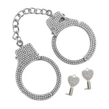 Taboom metal bondage diamond wrist cuffs with keys - peaches and screams