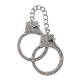 Taboom metal bondage diamond wrist cuffs with keys - peaches and screams