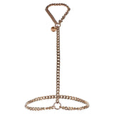 Taboom stainless steel gold adjustable body harness - peaches and screams