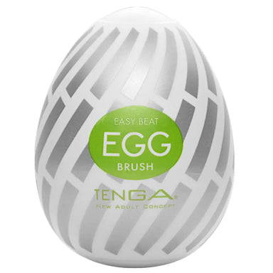 Tenga Brush Silicone Clear Egg Masturbator - Peaches and Screams