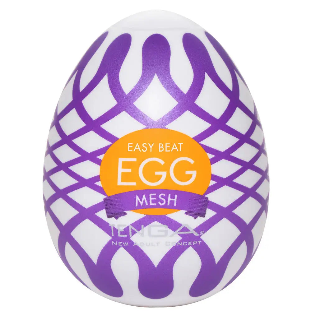 Tenga mesh silicone clear egg masturbator for men - peaches and screams