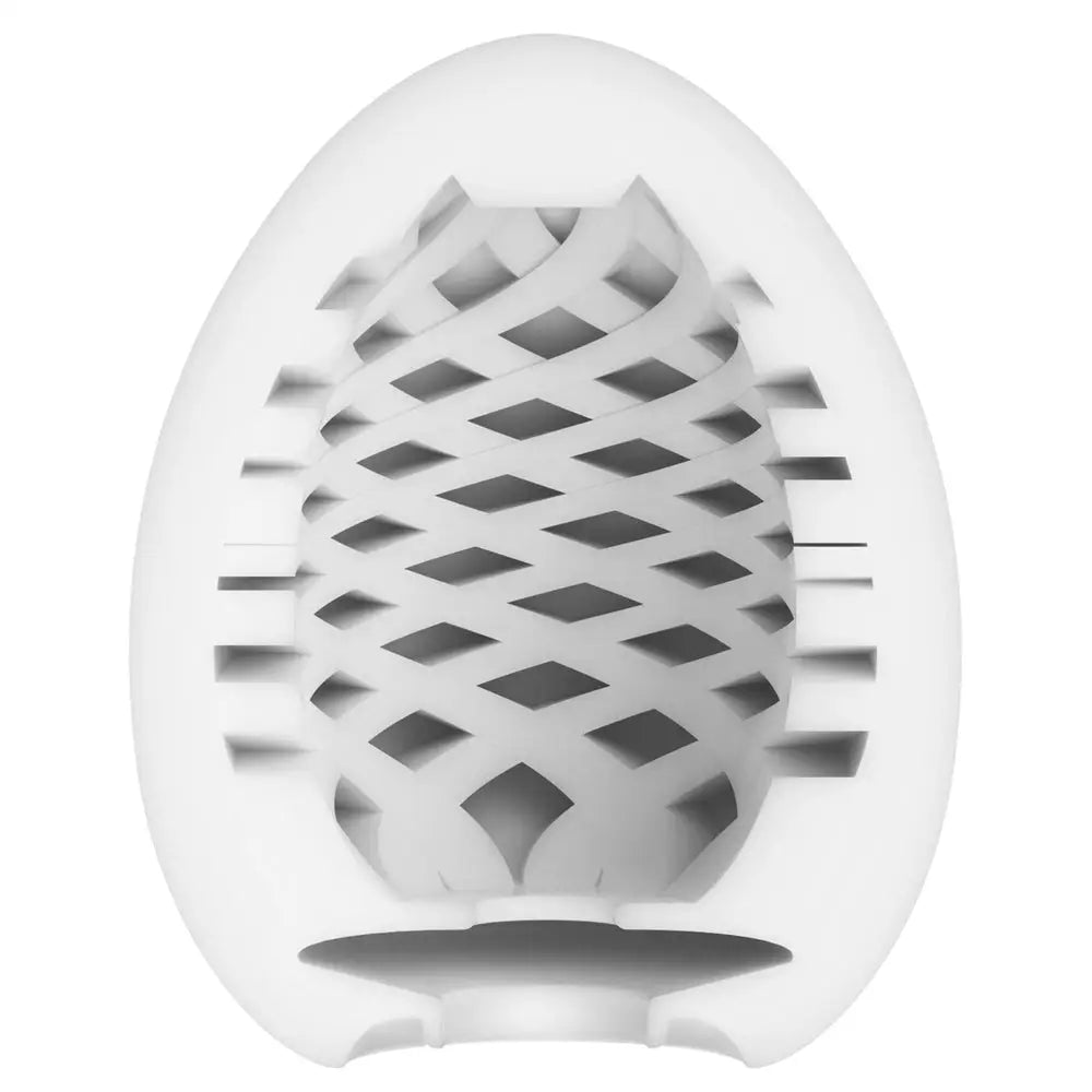 Tenga mesh silicone clear egg masturbator for men - peaches and screams