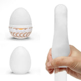 Tenga realistic feel clear egg masturbator - peaches and screams