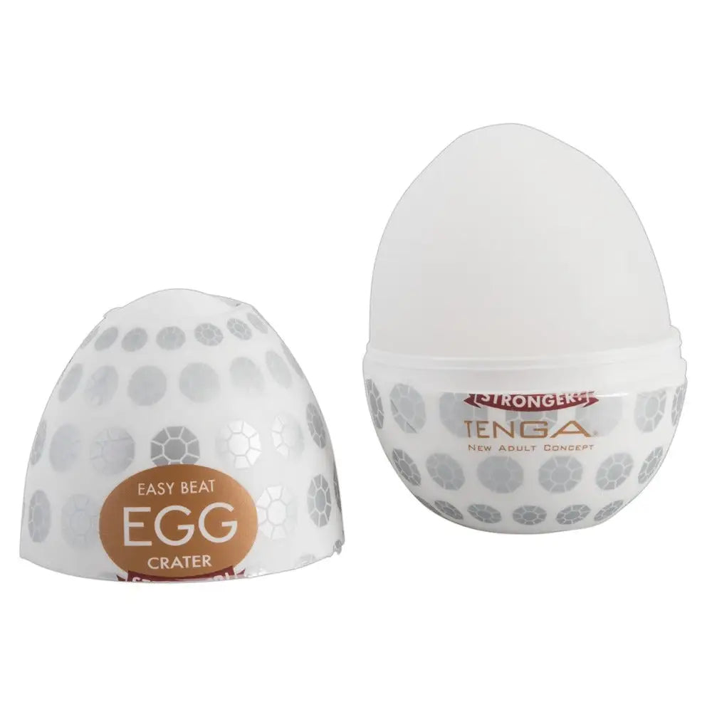 Tenga silicone stretchy clear egg reusable masturbator - peaches and screams