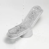 Tenga white realistic feel stretchy male masturbator stroker - peaches and screams