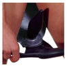 The late x black latex briefs with inflatable anal butt plug - large - peaches and screams